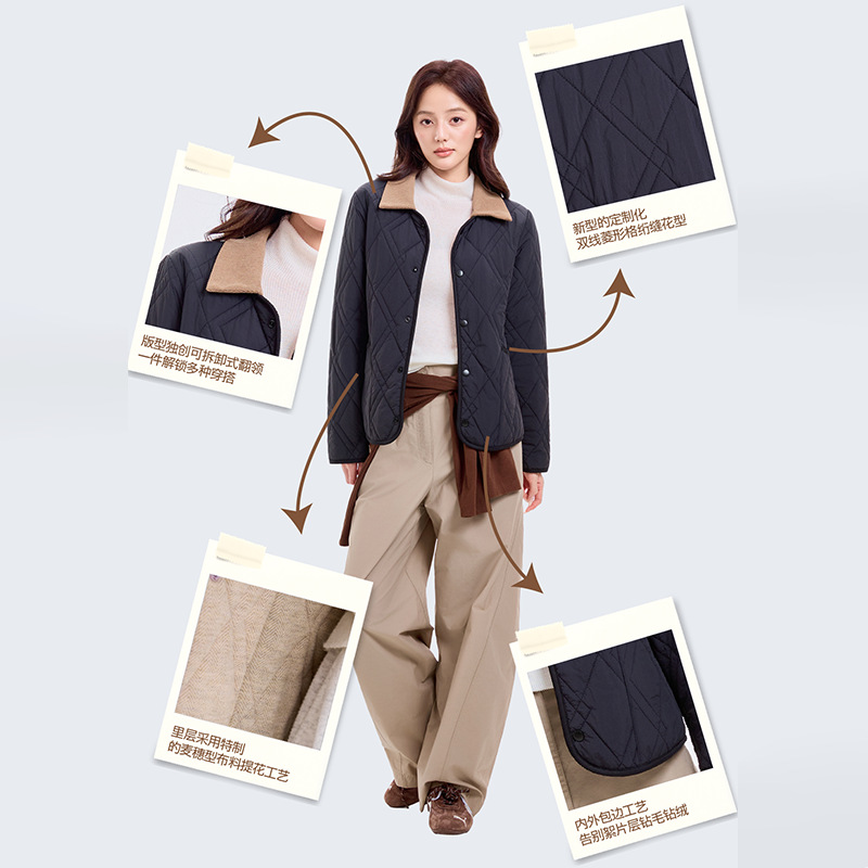 冬季羊毛保暖外套男女同款绵羊毛保暖长袖棉服5708