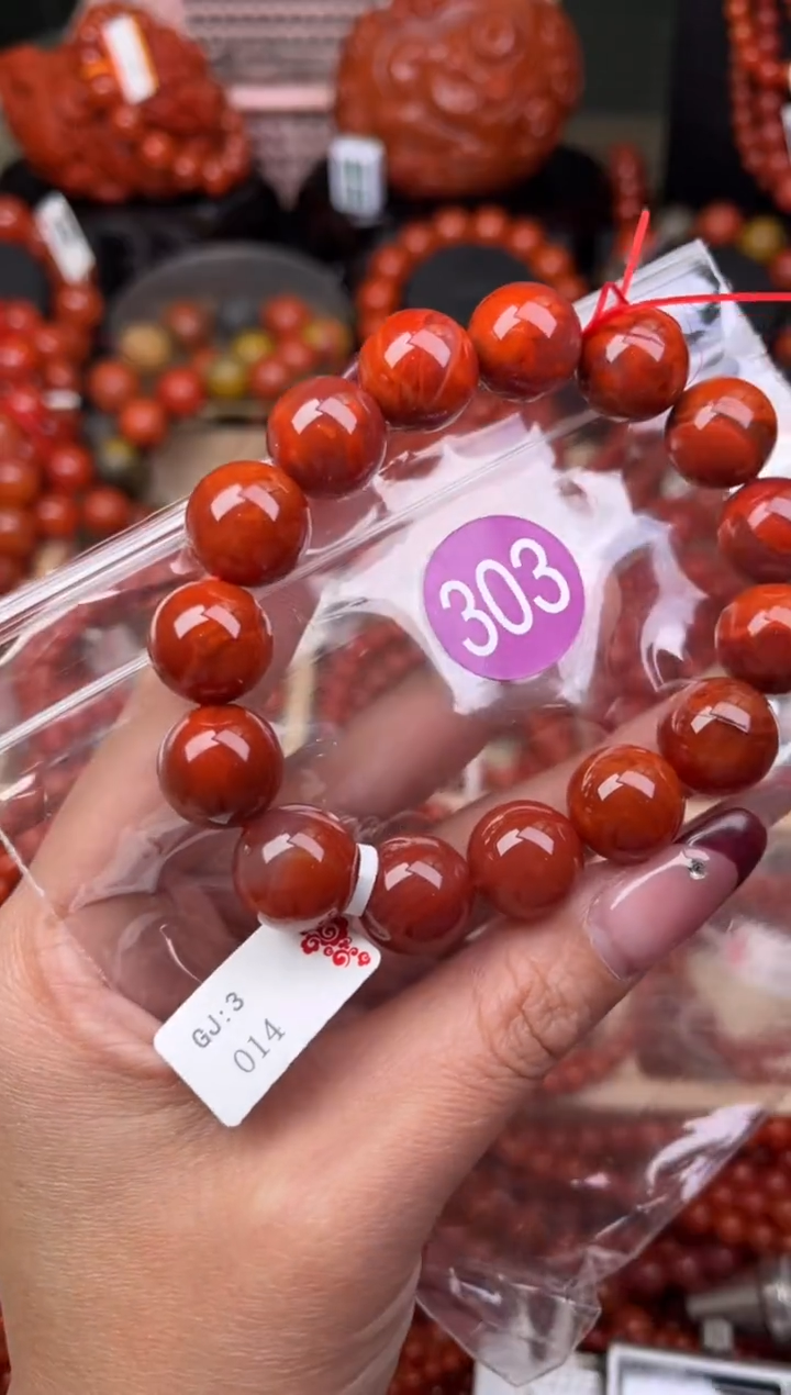 【闪购商品】南红玛瑙珠宝奇石未镶嵌303-14+