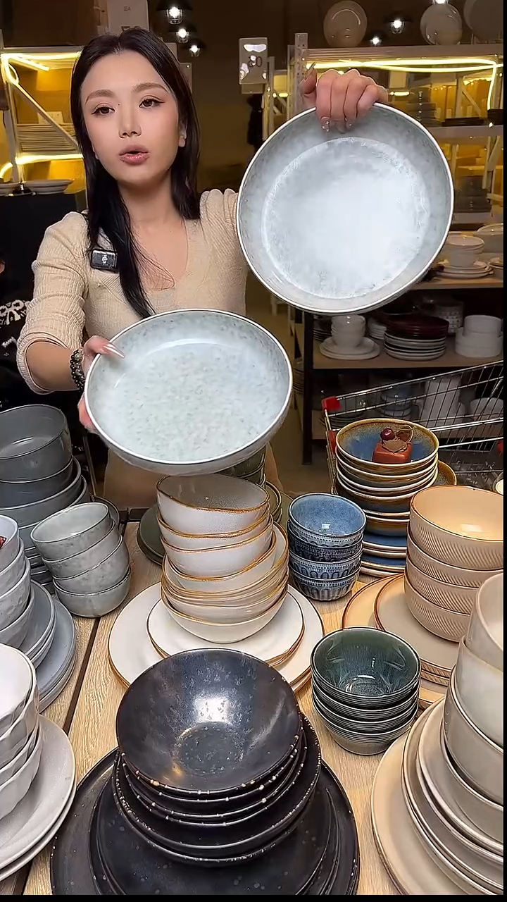 瓷244外贸尾货窑变釉下彩默外微瑕