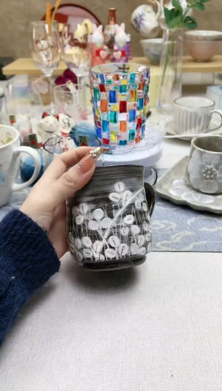 【闪购商品】摆件/盘子/杯子萩草马克杯