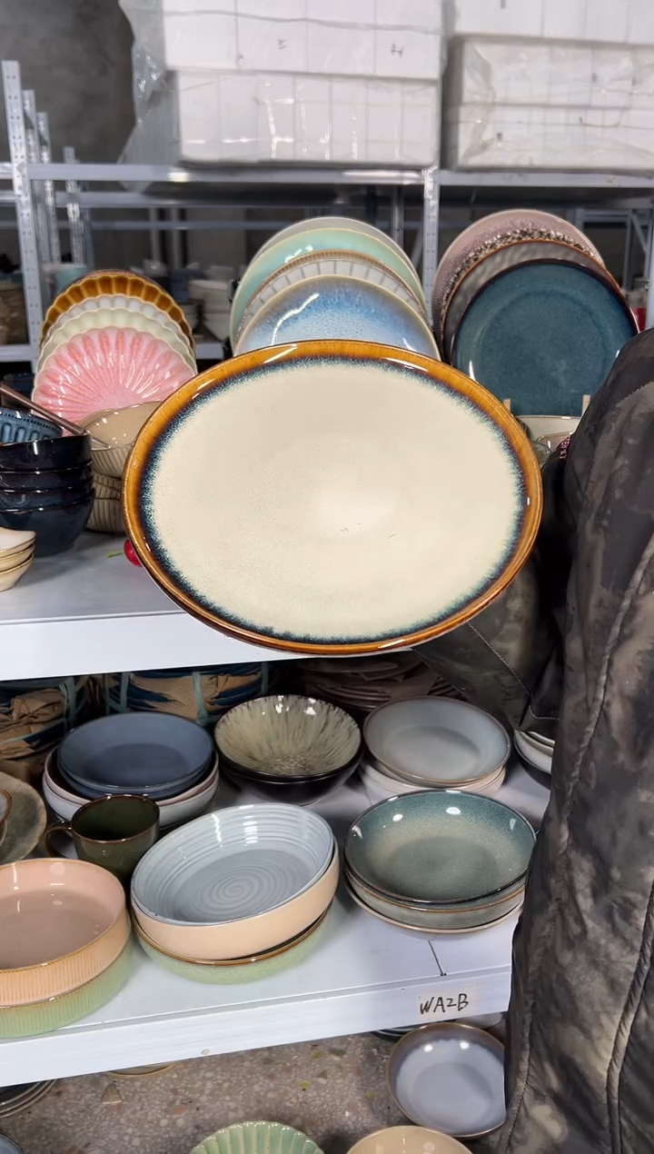 陶瓷外贸尾货瑕疵满20包邮X大盘