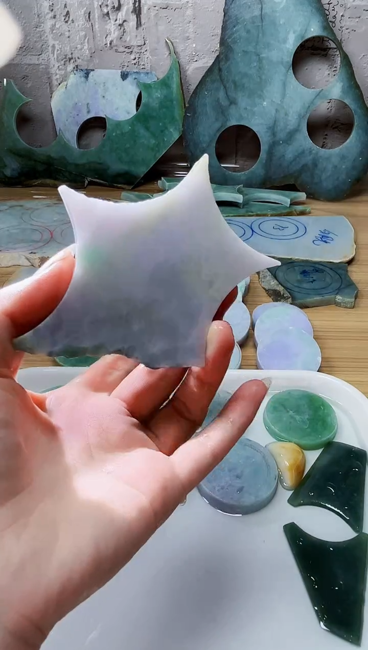 裸石翡翠天然翡翠A货636