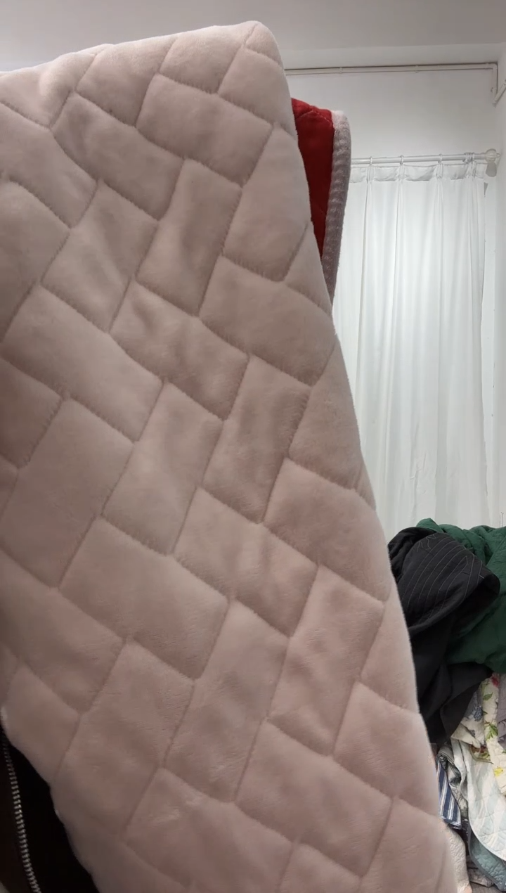 棉160*200纯棉绒床盖133号微瑕