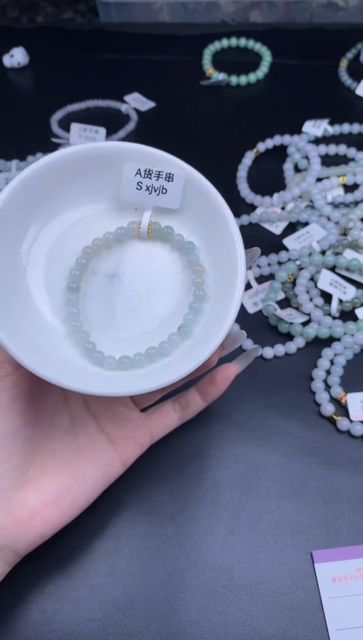 颈饰未镶嵌翡翠散珠批发DIY多样性发货