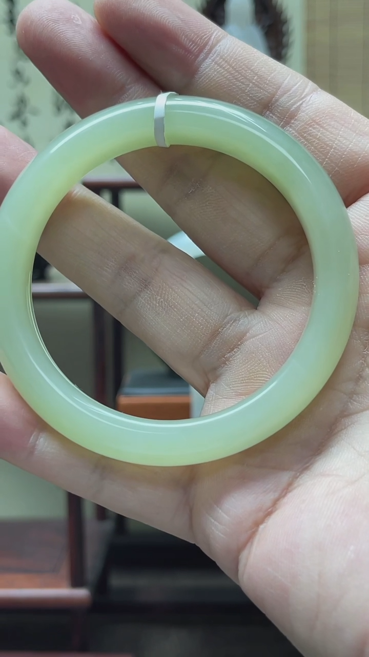 【闪购商品】和田玉手镯未镶嵌晴水玉镯#608097