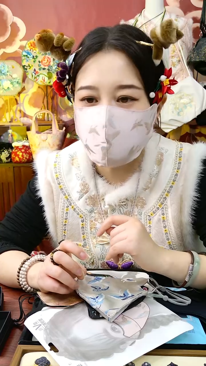 纯铜合金琉璃非遗口罩