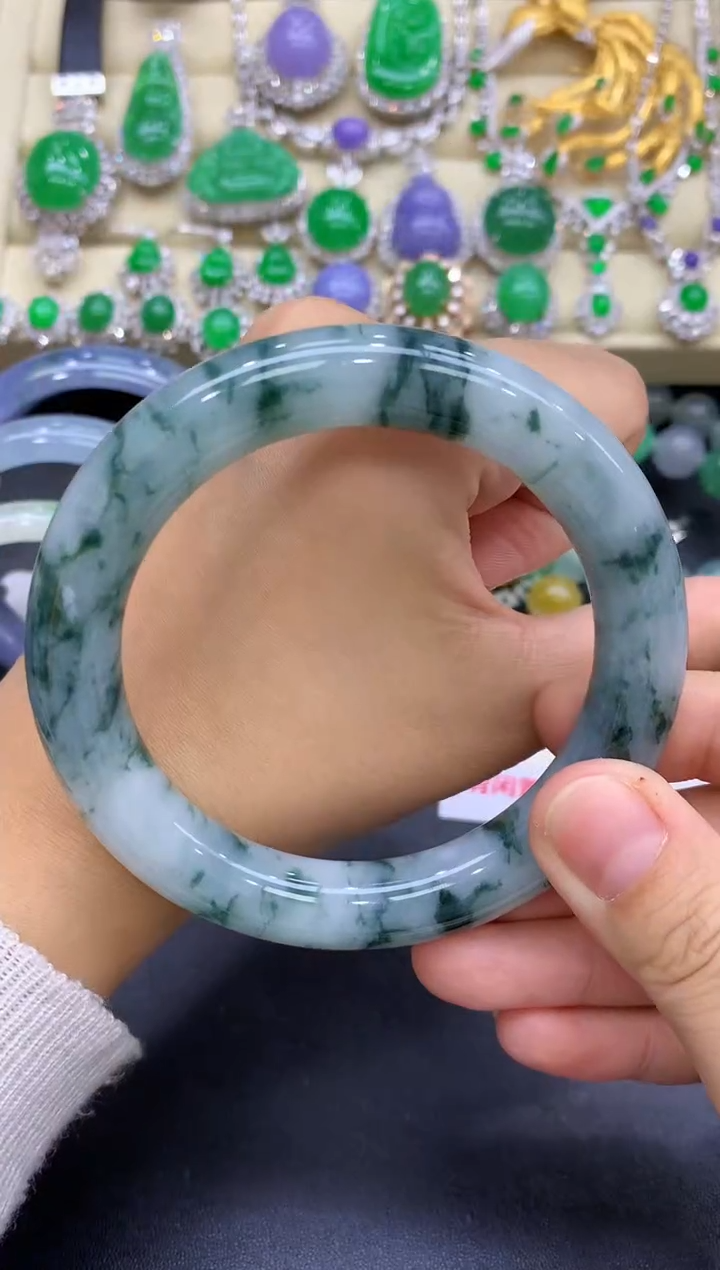 未镶嵌手镯翡翠402-中国好珍宝