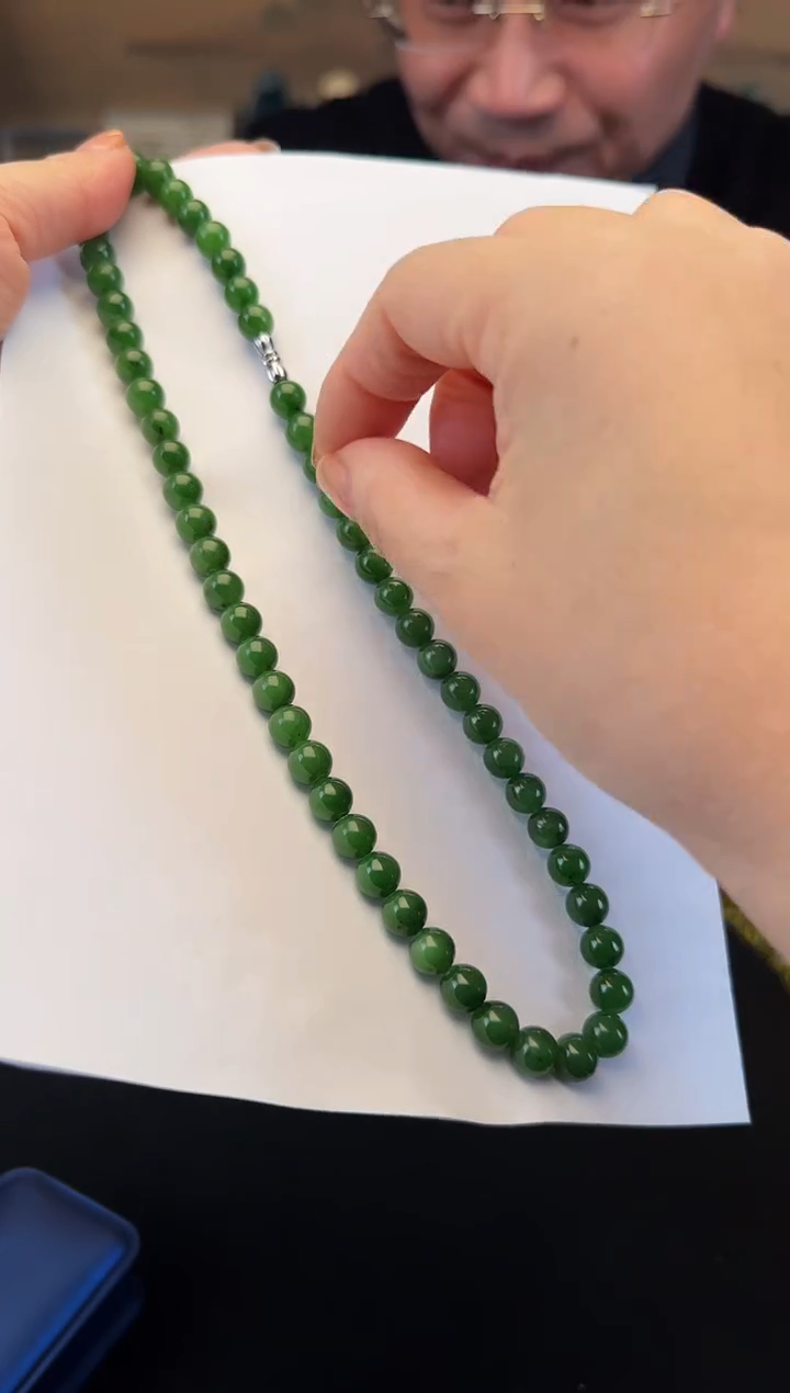 颈饰未镶嵌和田玉卡8妈妈链