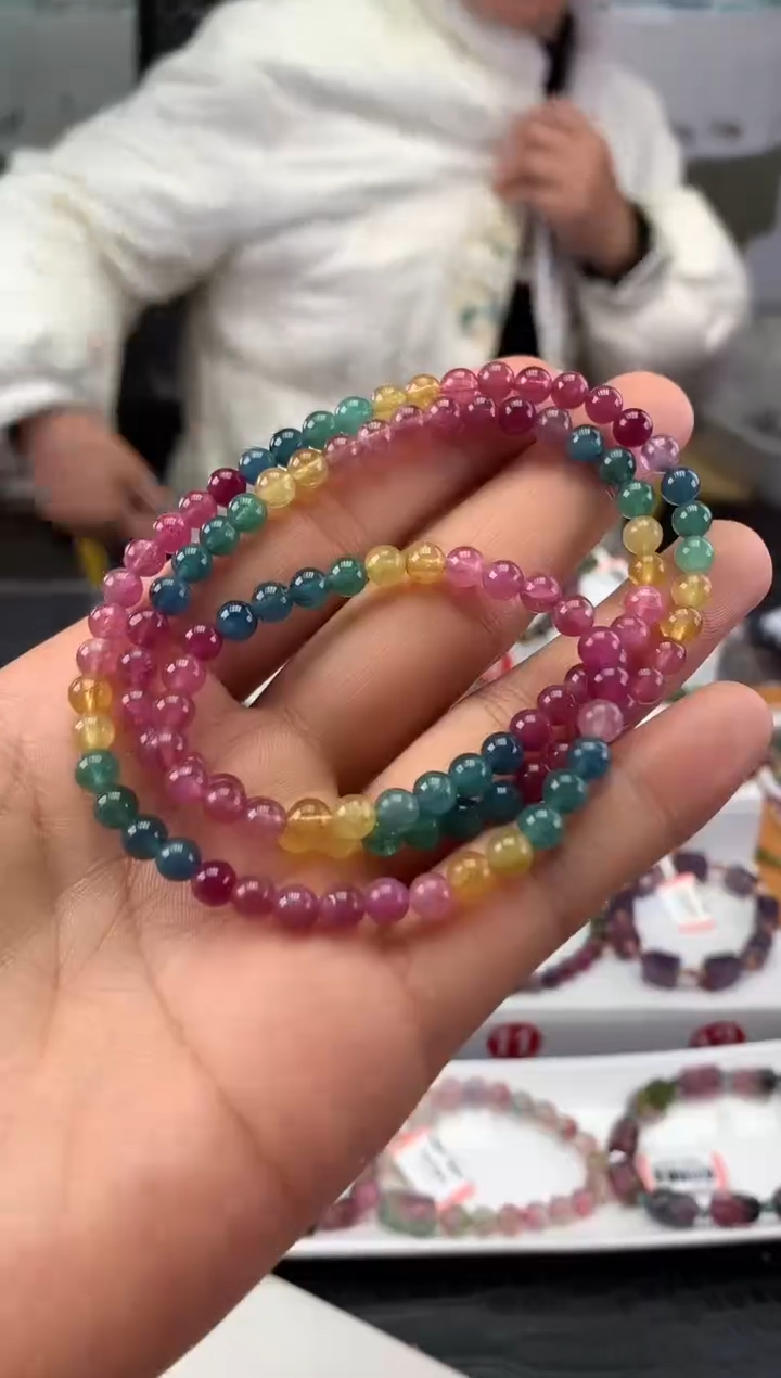 未镶嵌手串碧玺多样性发一条