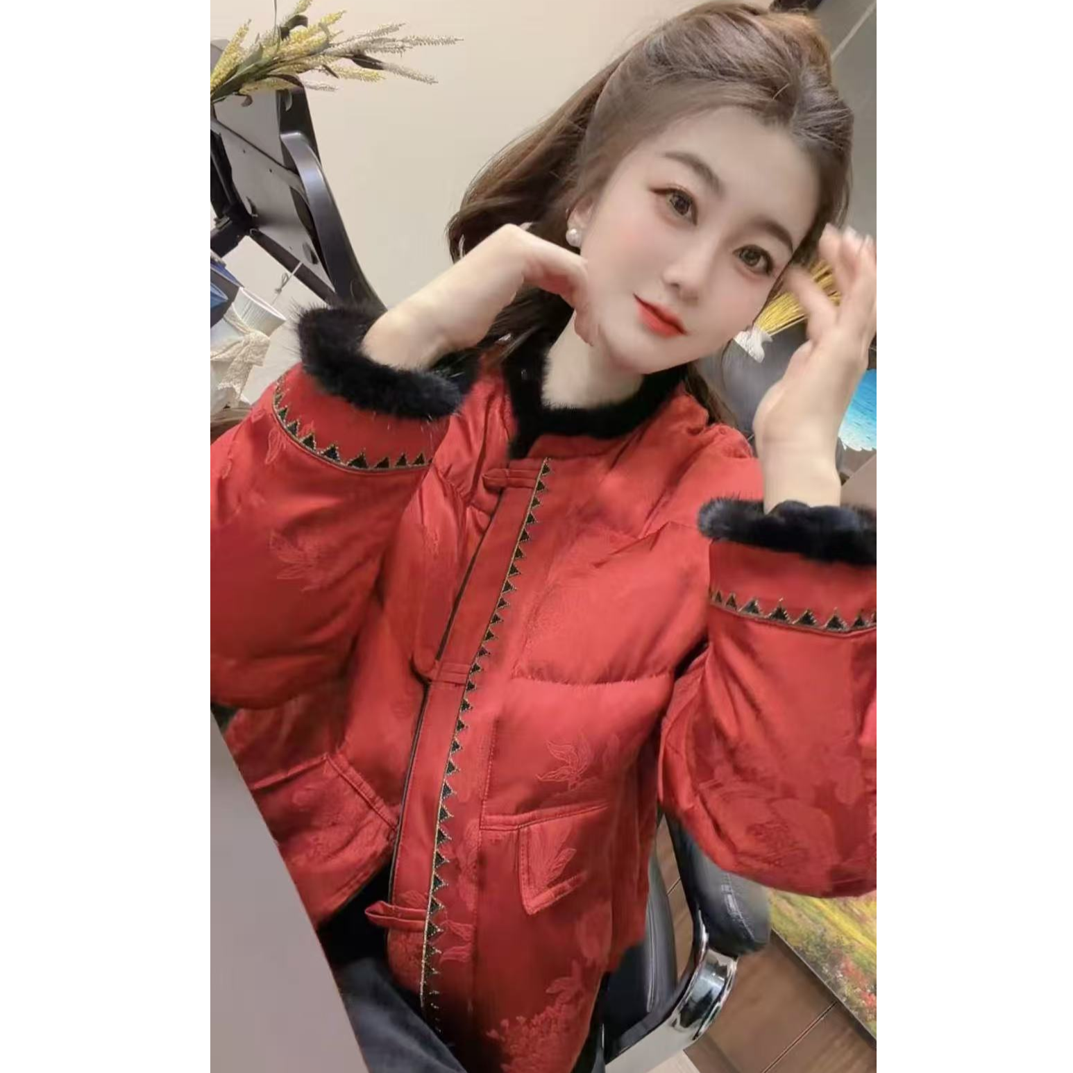 『雅致千金S』设计显瘦百搭时尚羽绒服2588130