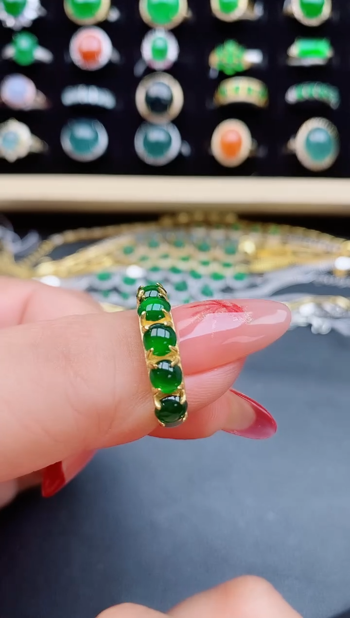 【闪购商品】翡翠戒指银S925镶嵌1321321