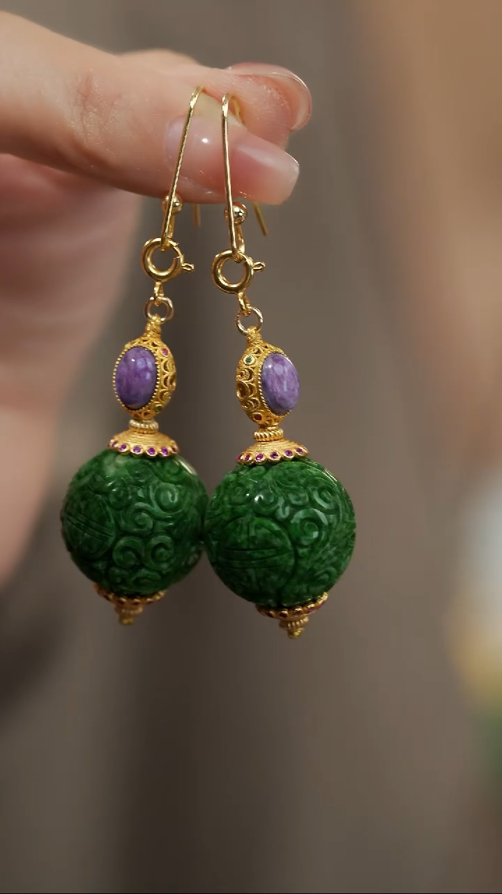 【闪购商品】翡翠耳饰未镶嵌@CMP0211302940@