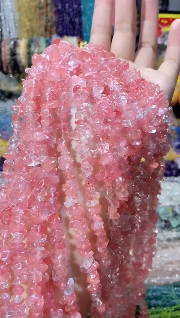未镶嵌珠宝半成品水晶西瓜晶