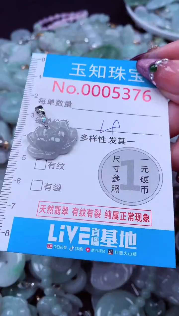 吊坠(不含链)未镶嵌翡翠5376