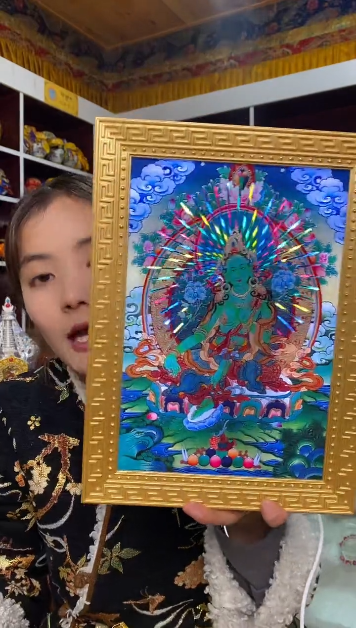 【闪购商品】泥塑绿妈妈-与实物略有差异介意者慎拍