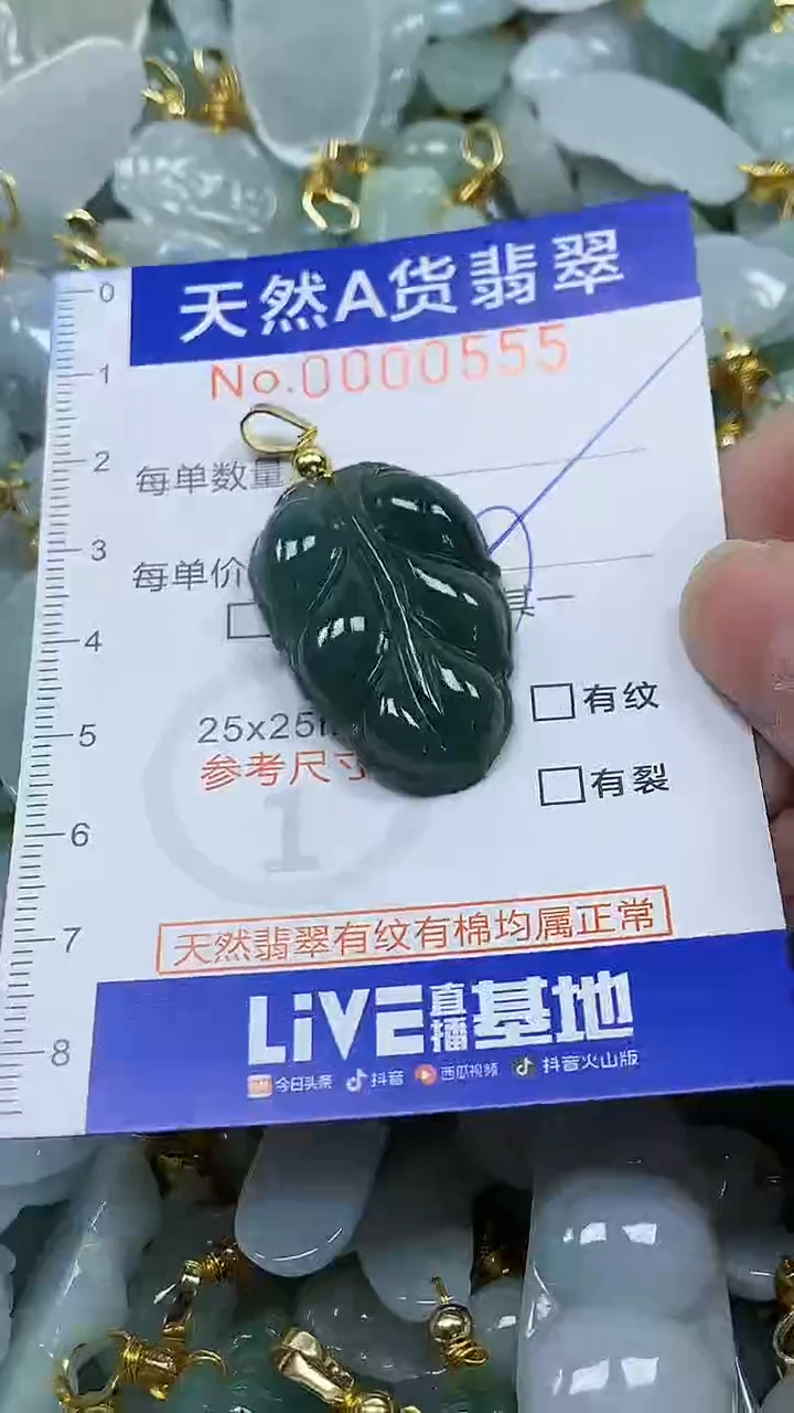 颈饰未镶嵌翡翠纯天然a货翡翠