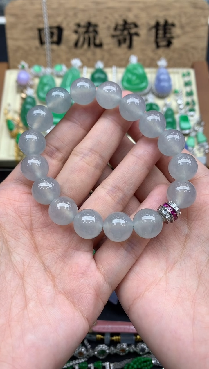 【闪购商品】翡翠手串未镶嵌633-定金10000总价27500