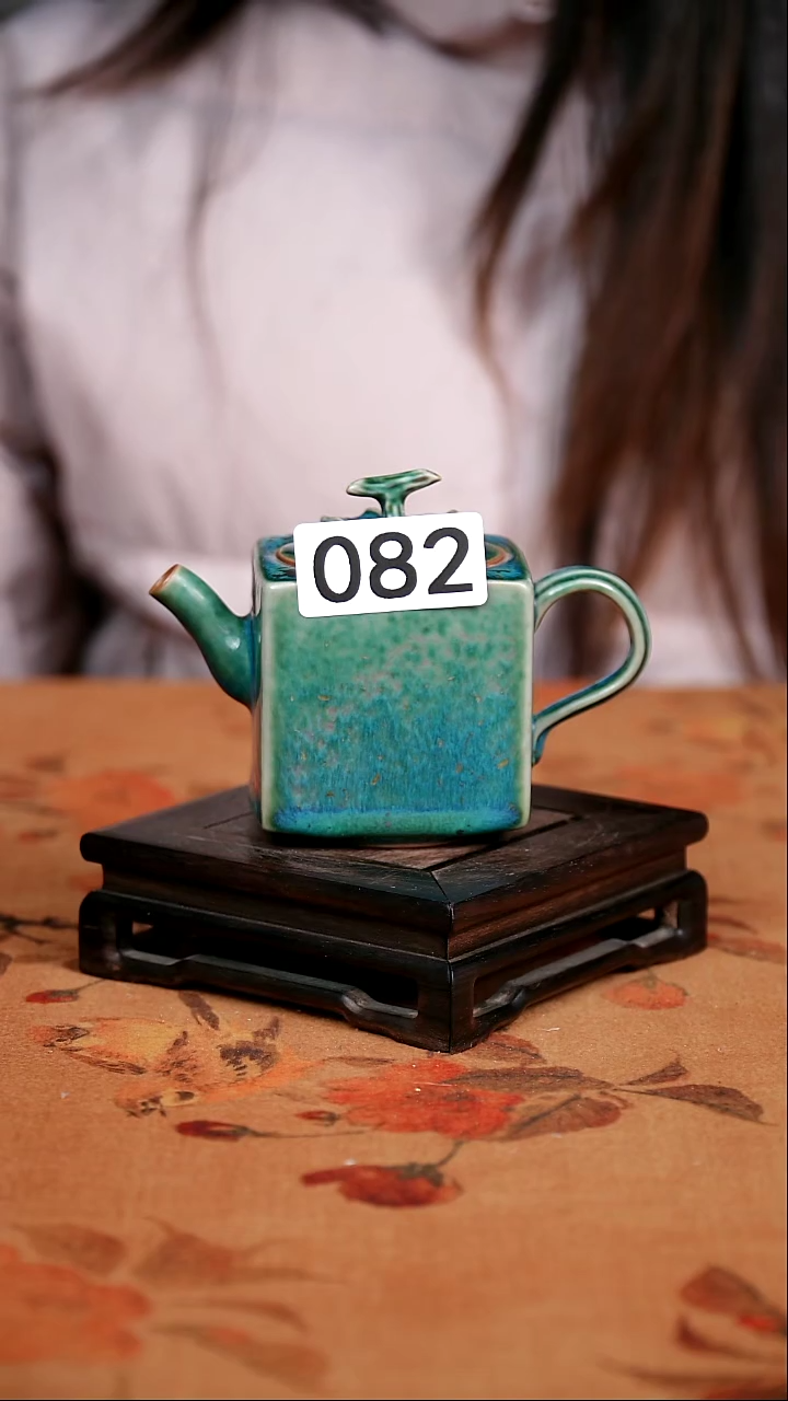 全品钧瓷茶器摆件