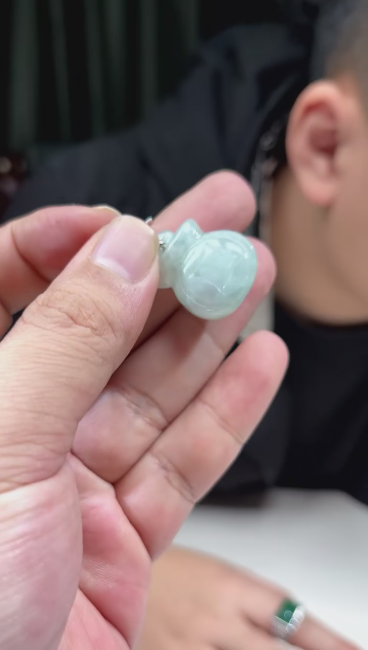 【闪购商品】翡翠颈饰未镶嵌天然翡翠(多样性发)钱袋