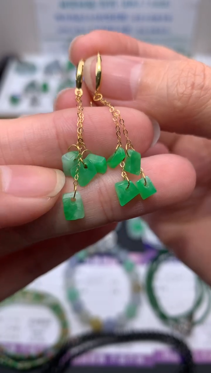 【闪购商品】定制翡翠18K金镶嵌模式推广期24小时鉴赏期