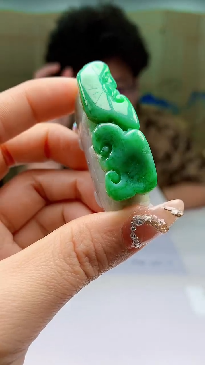 【闪购商品】定制翡翠未镶嵌4688ty-毛货挂件11