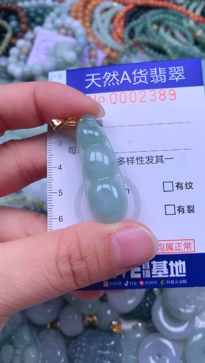 颈饰未镶嵌翡翠天然翡翠