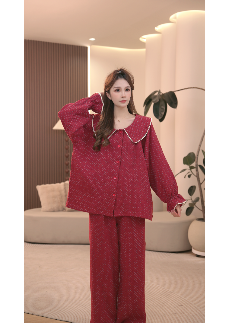 DM【春意浓】高定设计款时尚家居服套装