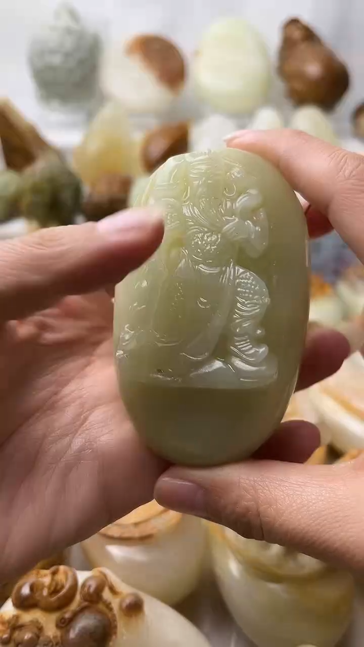 石材古青石棉纹正常不退换关公