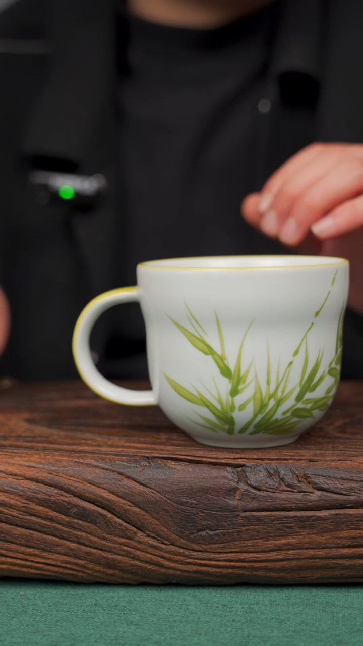 【闪购商品】瓷片76寻一缕瓷香杯釉下手工手绘瓷器