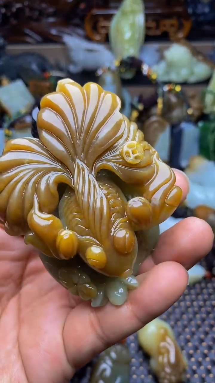 和田玉未镶嵌把件1