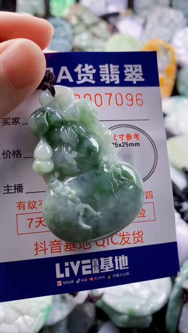 翡翠未镶嵌吊坠(不含链)1