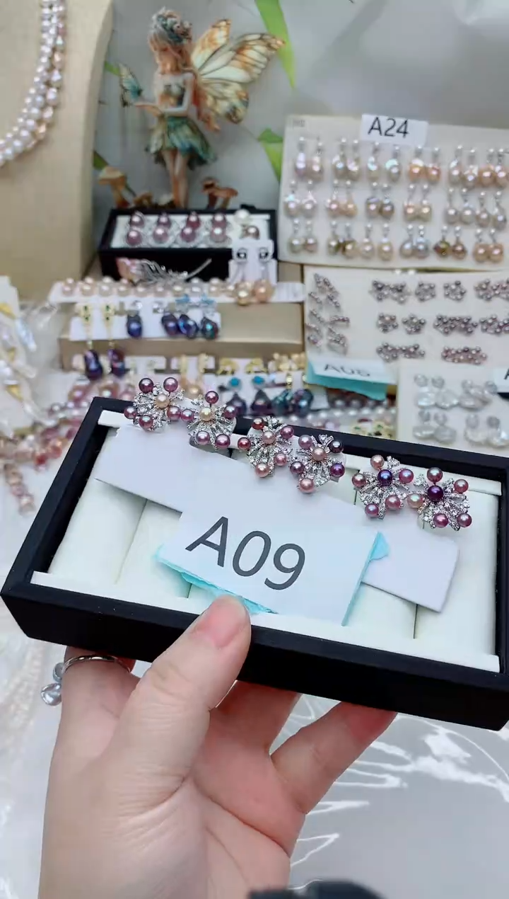 未镶嵌耳饰淡水珍珠多样性发其一【非无瑕】