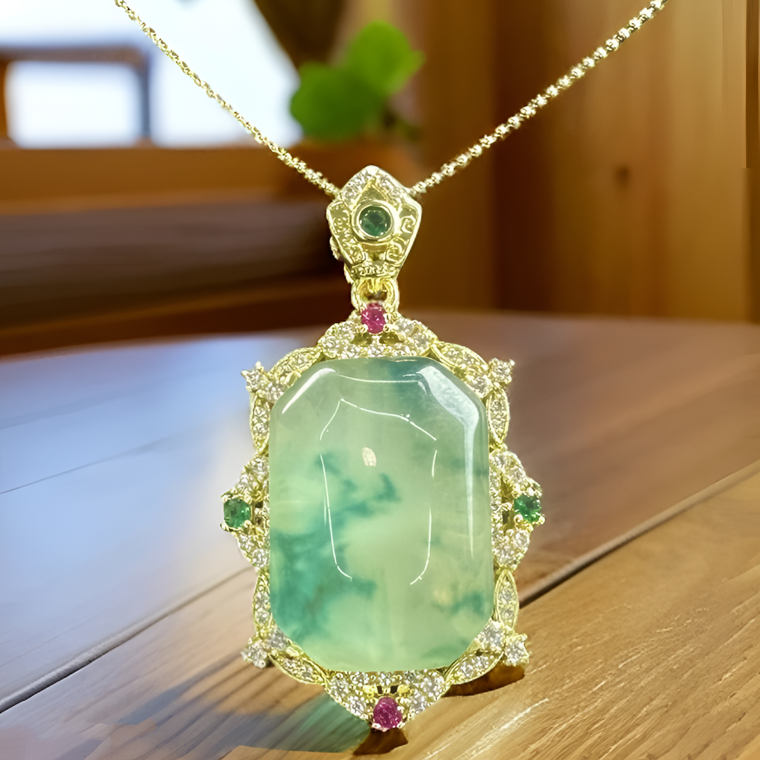  {老三高端甄选}D026花飘兰吊坠