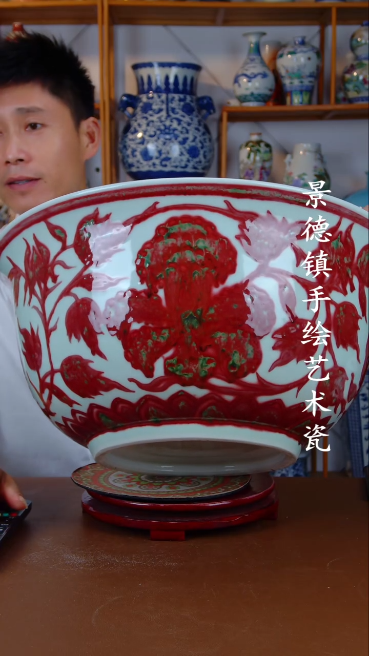 现代景德镇手工手绘陶瓷摆件39