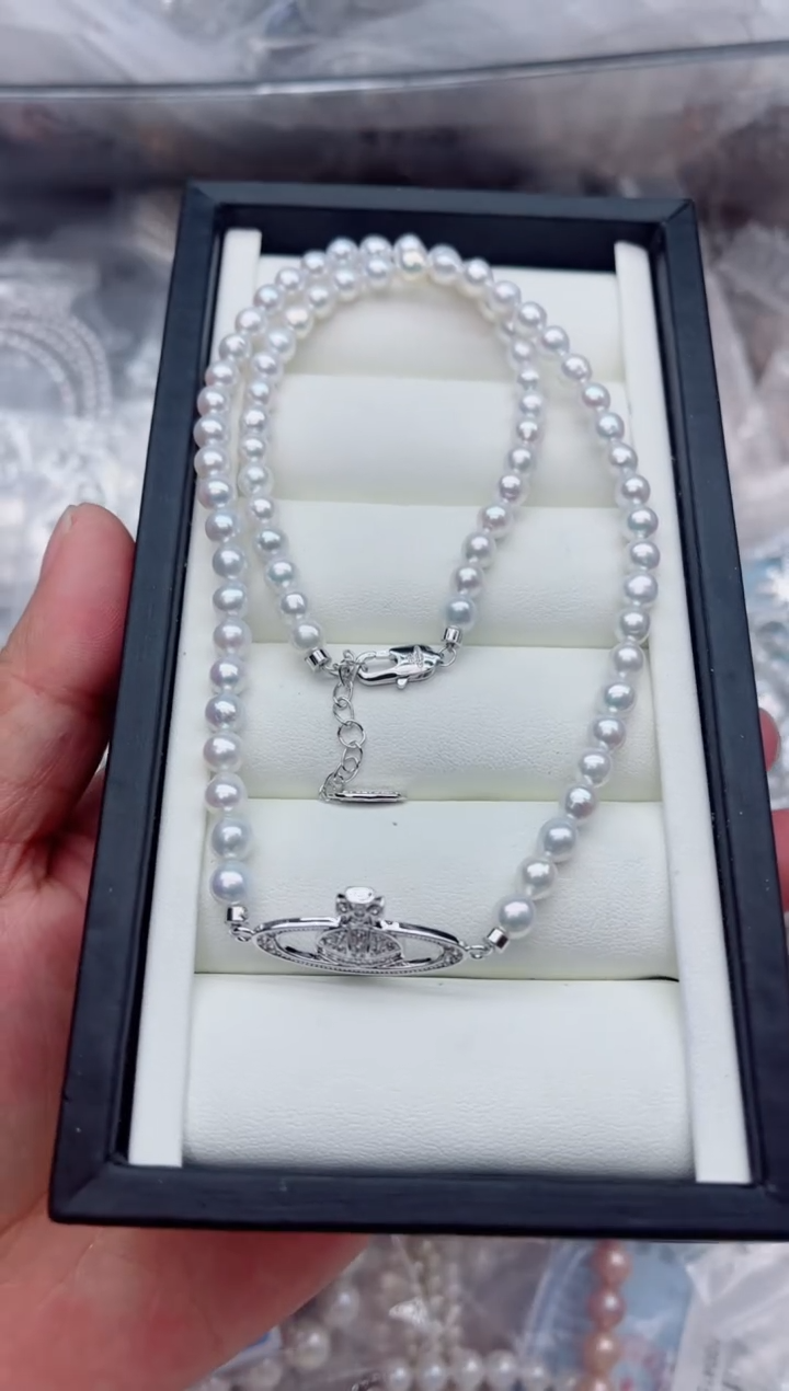项链未镶嵌淡水珍珠多样性发其一，非无暇