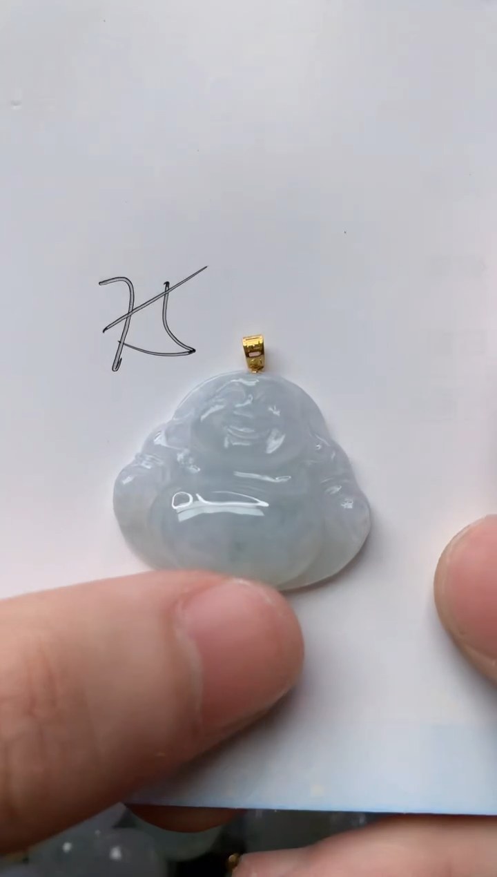 【闪购商品】翡翠颈饰18K金镶嵌44.........