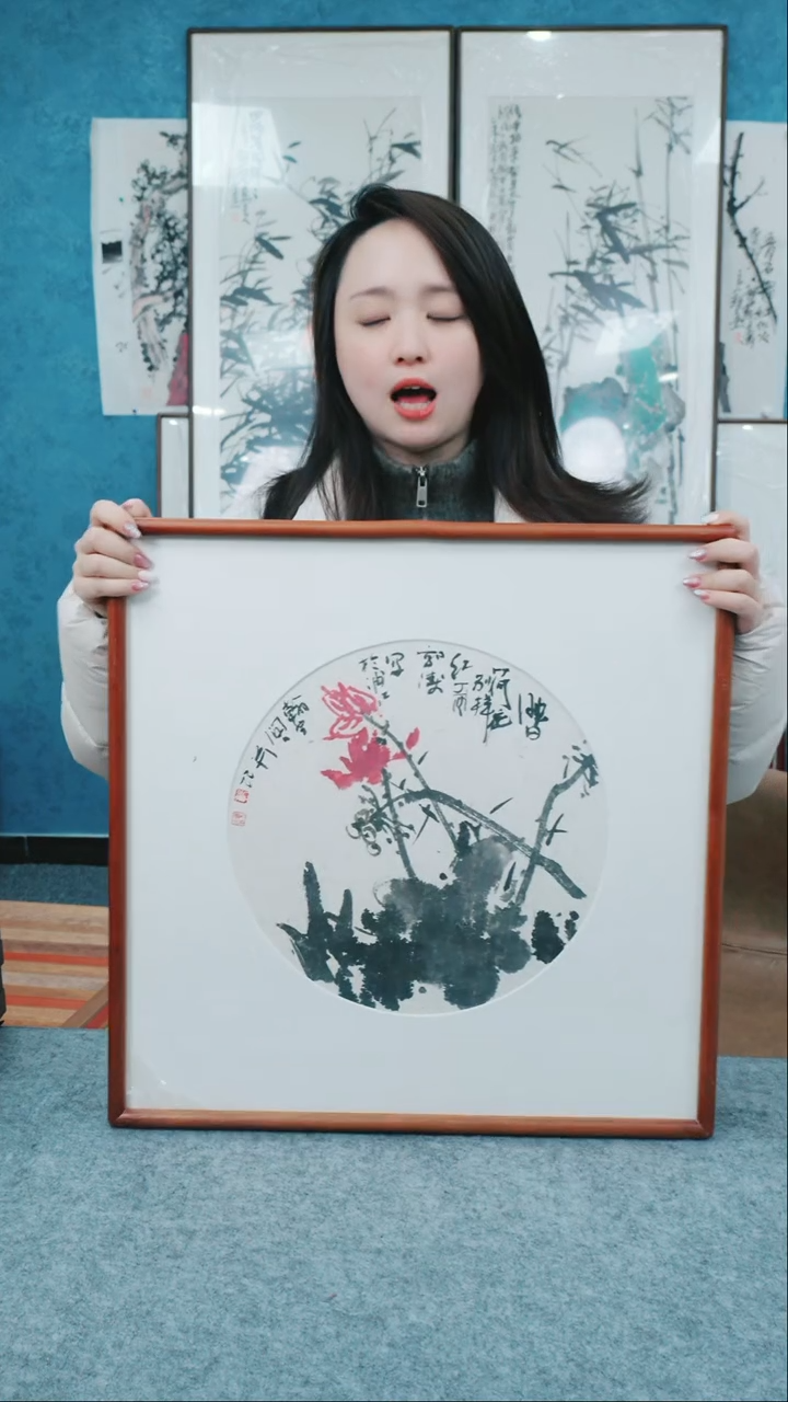 【闪购商品】国画50*50本土老师花鸟