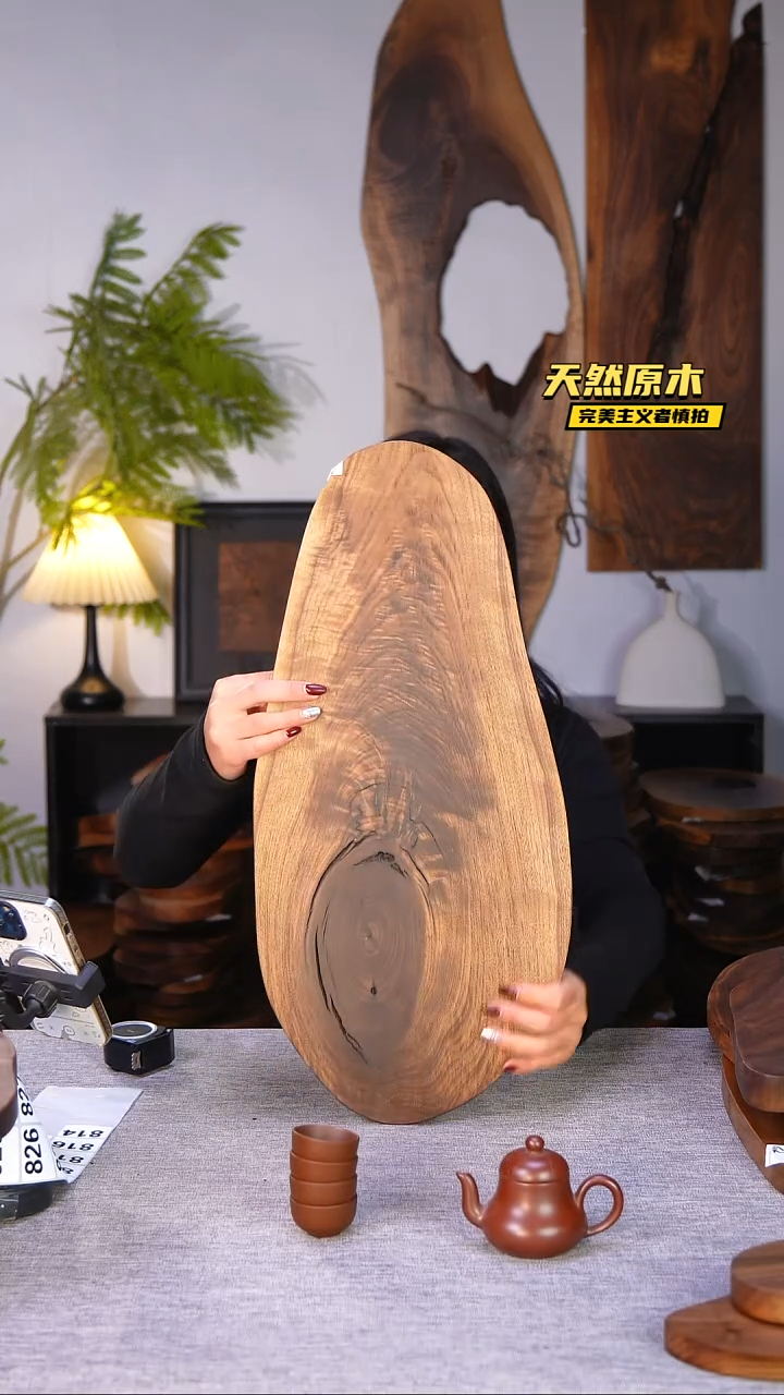 木北美黑胡桃原木.干裂疤结不属于商品质量问题完美主义者慎拍