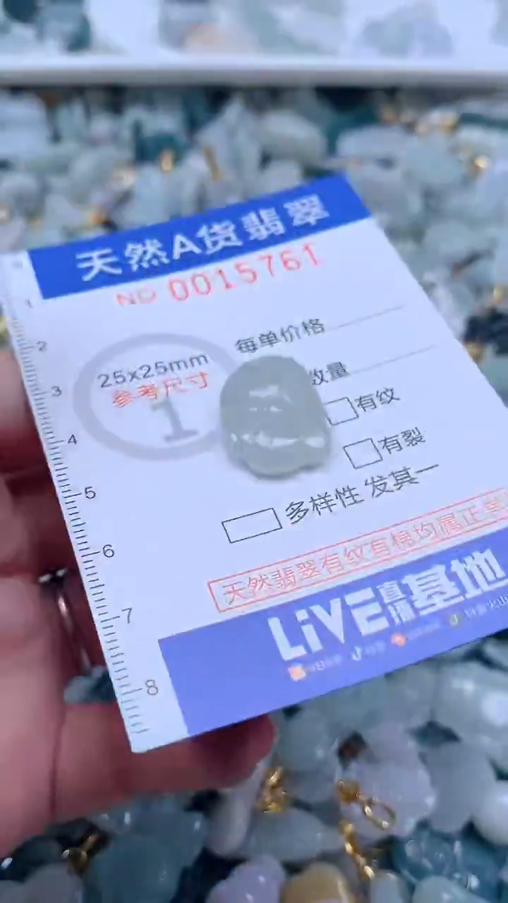 翡翠未镶嵌吊坠(不含链)1