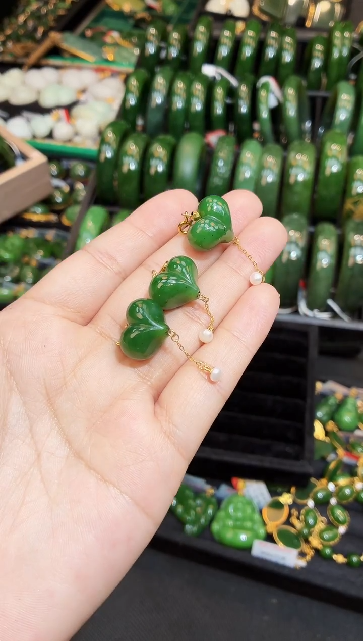 吊坠(不含链)银S925镶嵌和田玉多样性发一