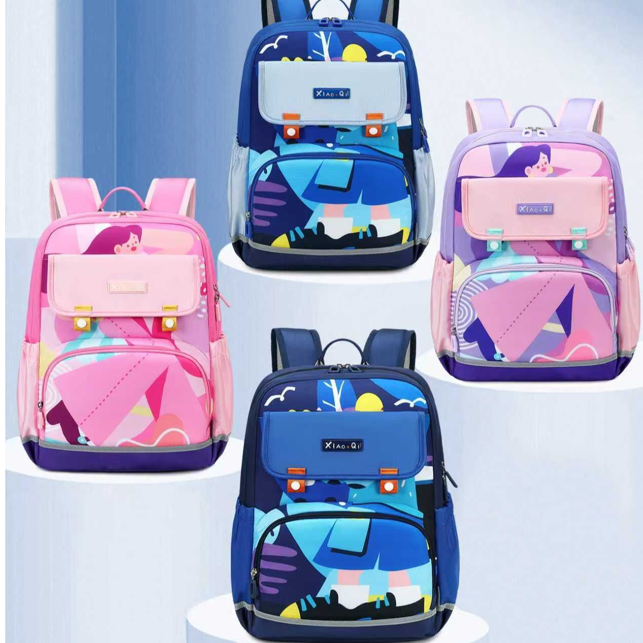 新款星星小七蝶翼书包小学生1-6年级男女减负超轻双肩包儿童背包