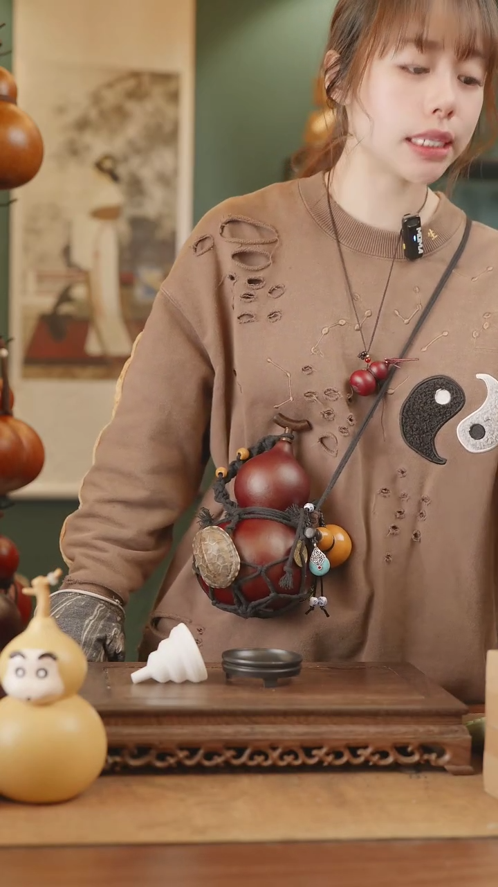 【闪购商品】244号精品天然大漆工艺防渗内胆酒葫芦~