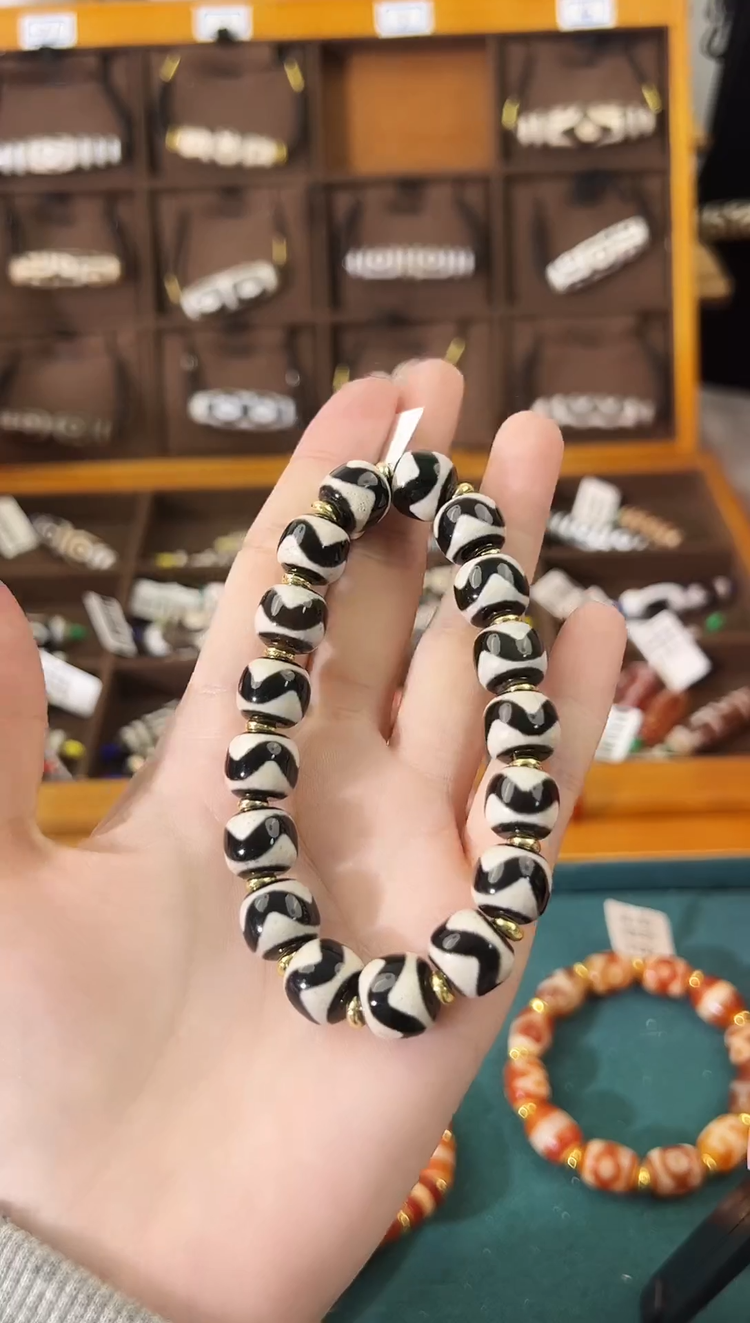 玛瑙/玉髓（覆膜）颈饰合金41（微瑕随机发货）