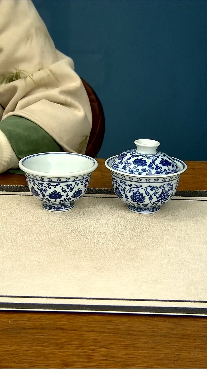 【闪购商品】青花缠枝莲两件套......大压