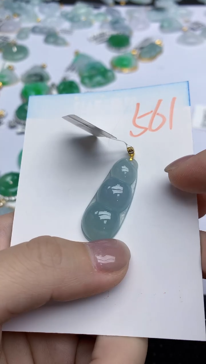 【闪购商品】翡翠颈饰18K金镶嵌天然翡翠A货