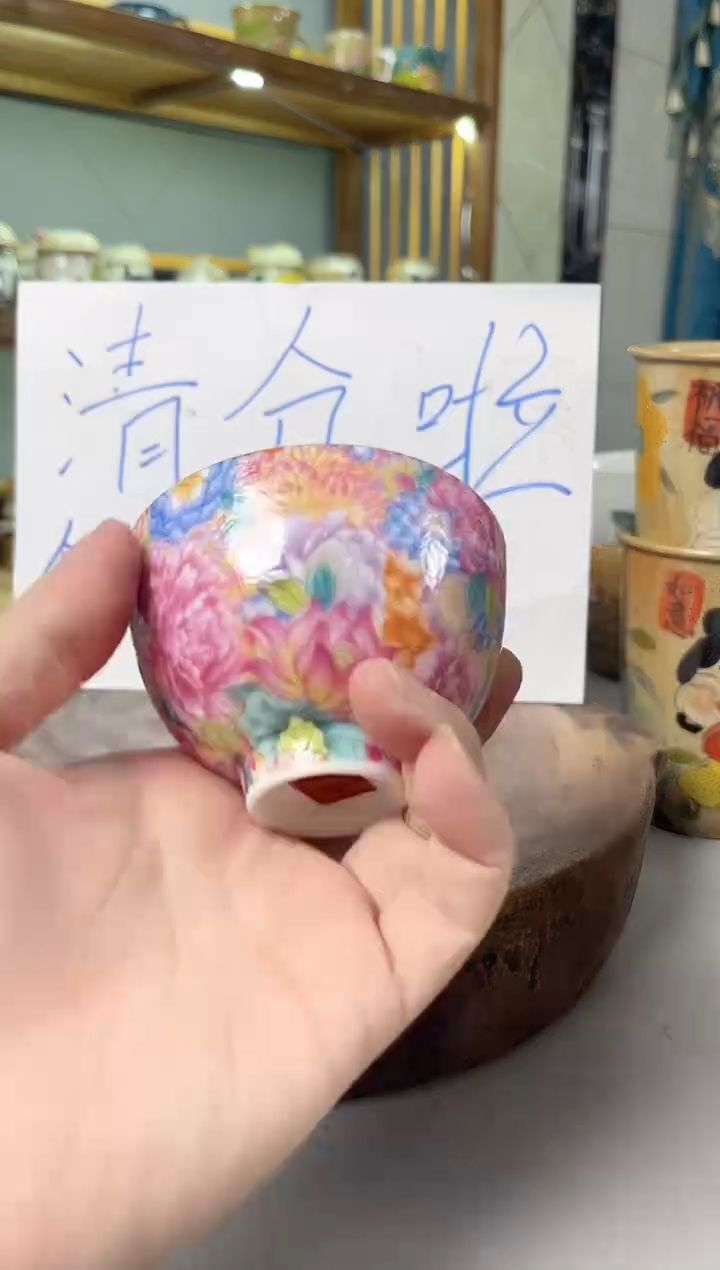 【闪购商品】瓷片手绘高温釉下彩