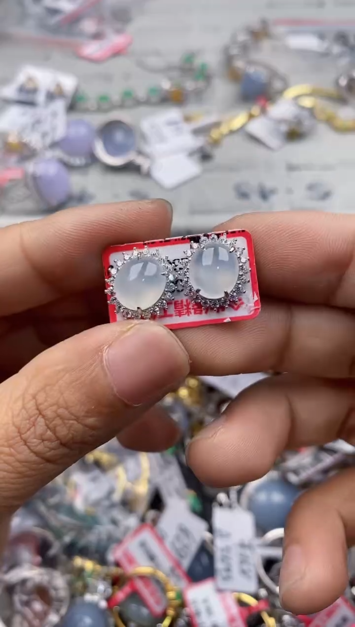 银S925镶嵌戒指翡翠666----3