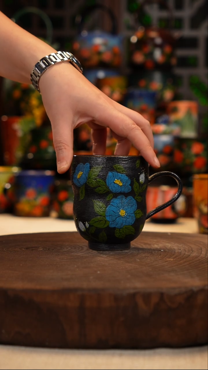油画   釉下彩   杯子