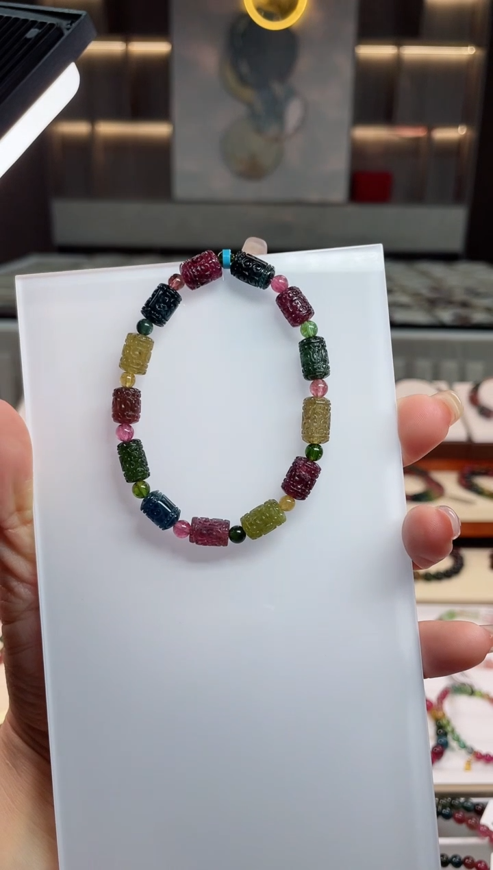 【闪购商品】桶珠单圈手串未镶嵌碧玺（多样性发一条）T