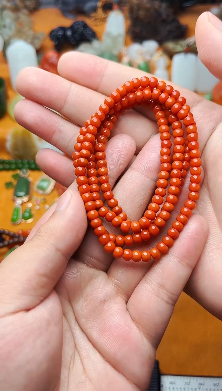 【闪购商品】南红玛瑙手串未镶嵌多圈手串